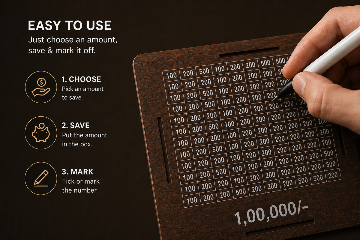 Wooden Money Bank