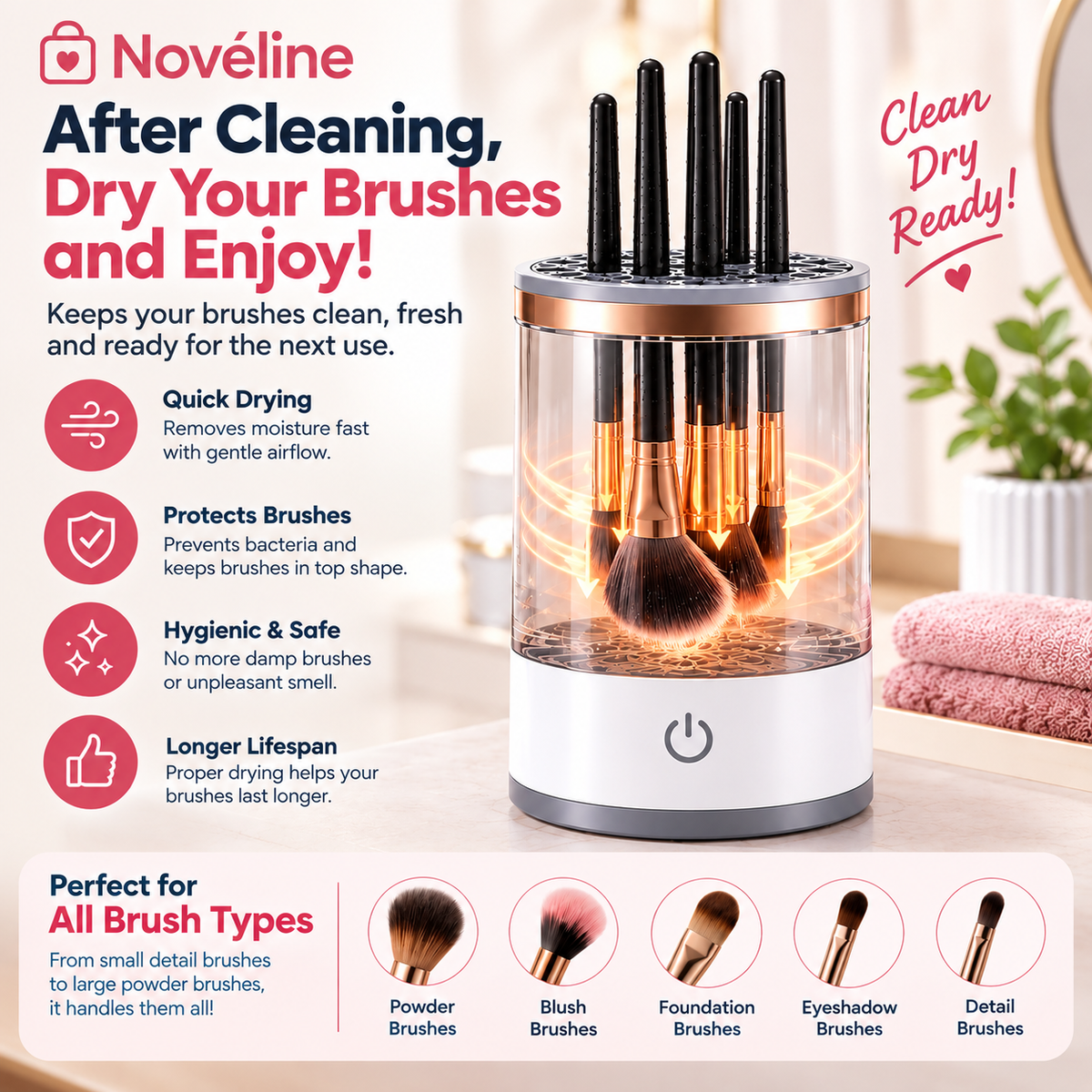 Electric Makeup Brush Cleaner & Dryer