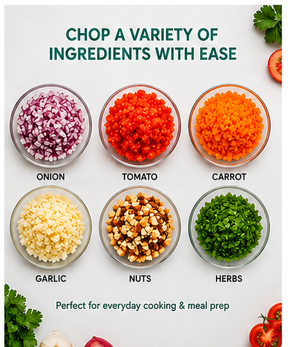 Premium Multi-Purpose 3-blade Push Action Kitchen Chopper